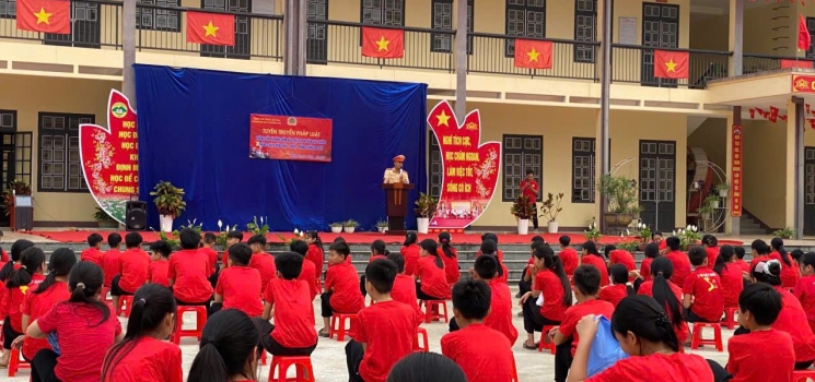CÔNG AN XÃ THƯỢNG HÀ TĂNG CƯỜNG CÔNG TÁC TUYÊN TRUYỀN, LAN TỎA HÌNH ẢNH ĐẸP NGƯỜI CHIẾN SĨ CÔNG AN VÌ NHÂN DÂN PHỤC VỤ