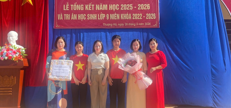 LỄ TỔNG KẾT NĂM HỌC 2025 – 2026 VÀ TRI ÂN HỌC SINH LỚP 9 NIÊN KHÓA 2022 – 2026